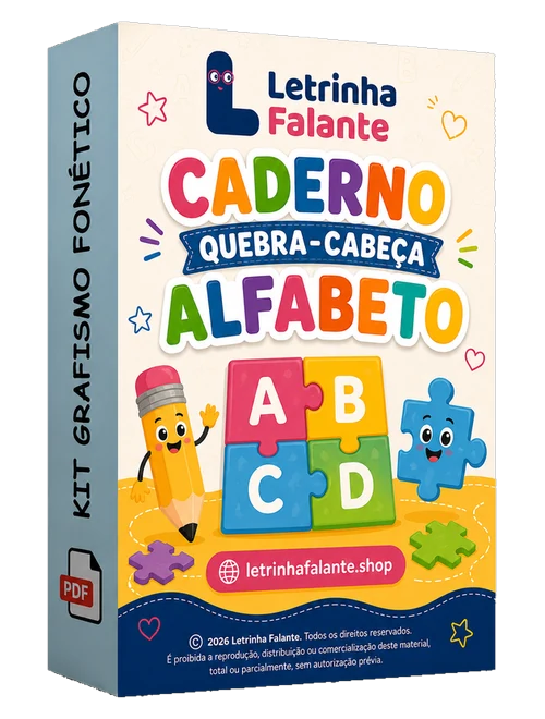Caderno Quebra-cabeça do Alfabeto
